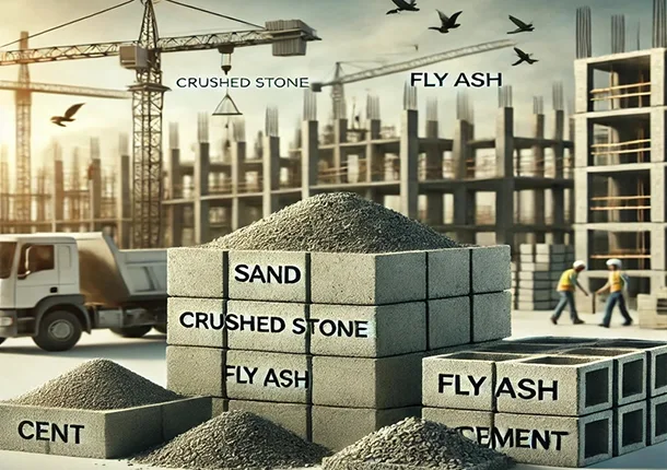 Од којих материјала се праве бетонске цигле?